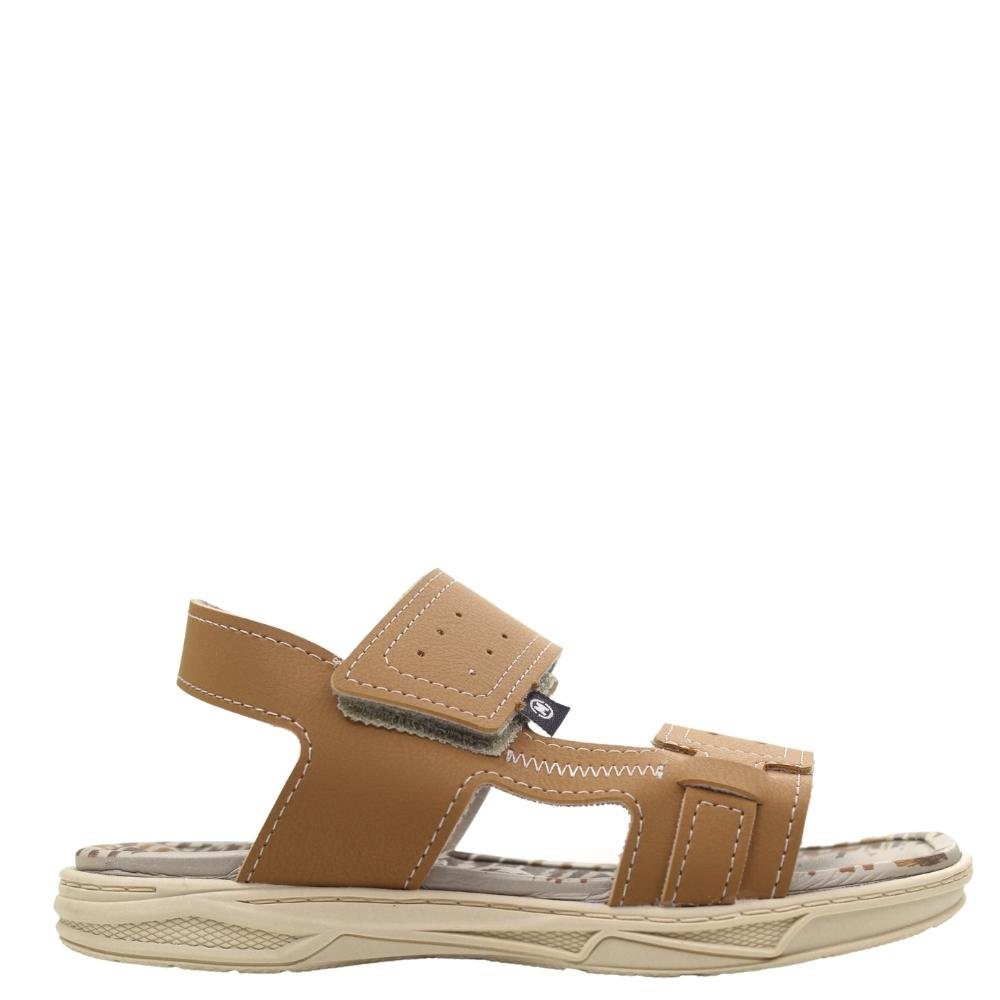 Sandália Infantil Menino Conforto Estilo Molekinho 2402.638 Bege 2
