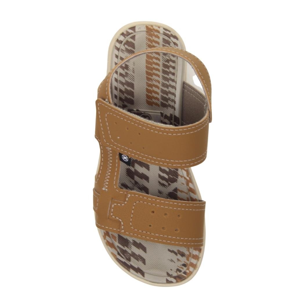 Sandália Infantil Menino Conforto Estilo Molekinho 2402.638 Bege 4