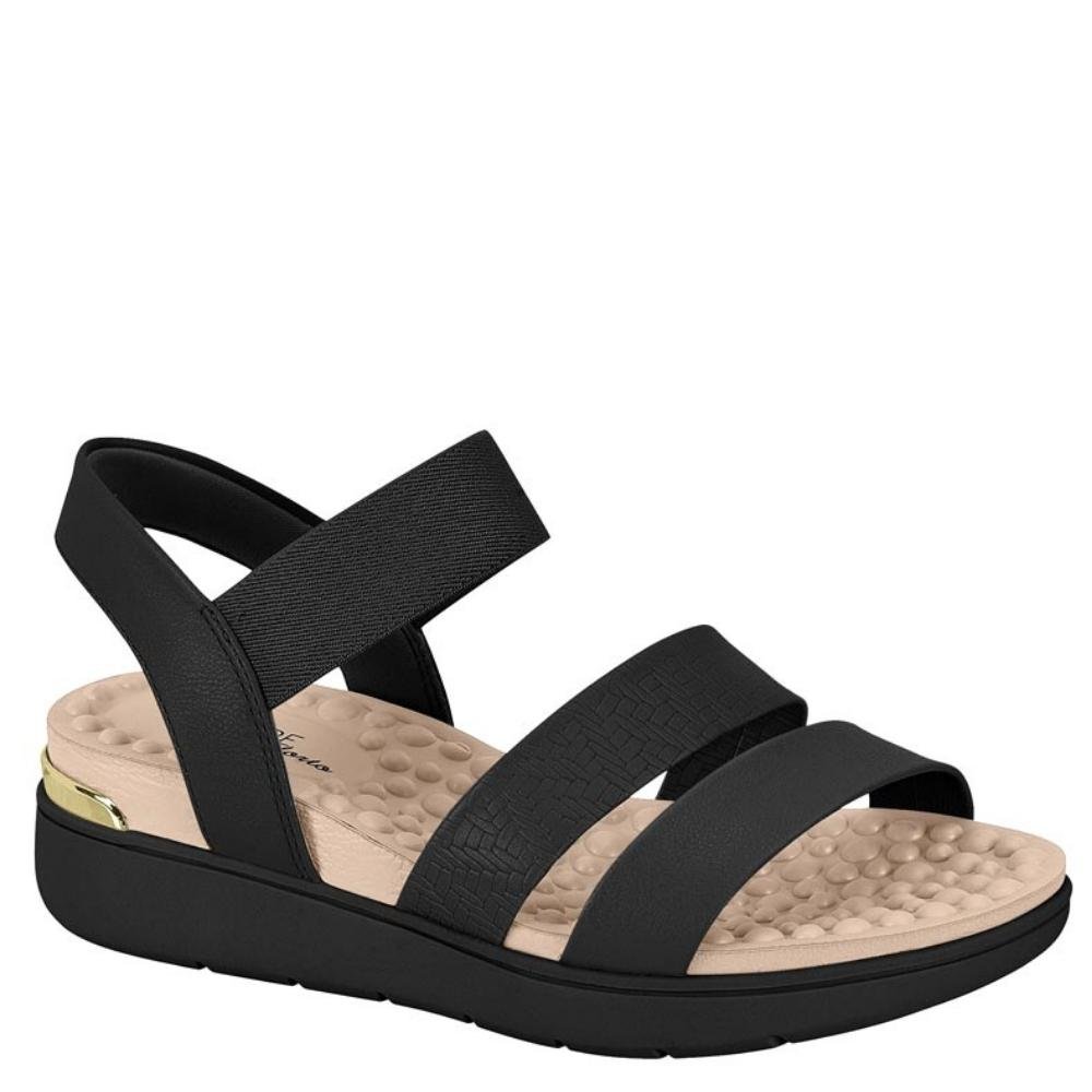 Sandalia Ortopédica Feminina Confortável Modare 7151.119 Preto 1