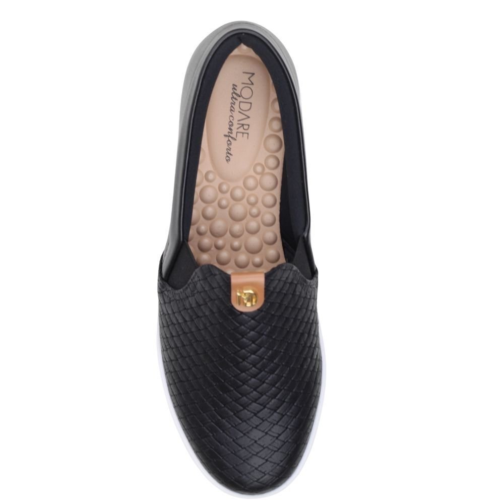 Tênis Feminino Calce Fácil Casual Conforto Modare 7363.123 Preto 4