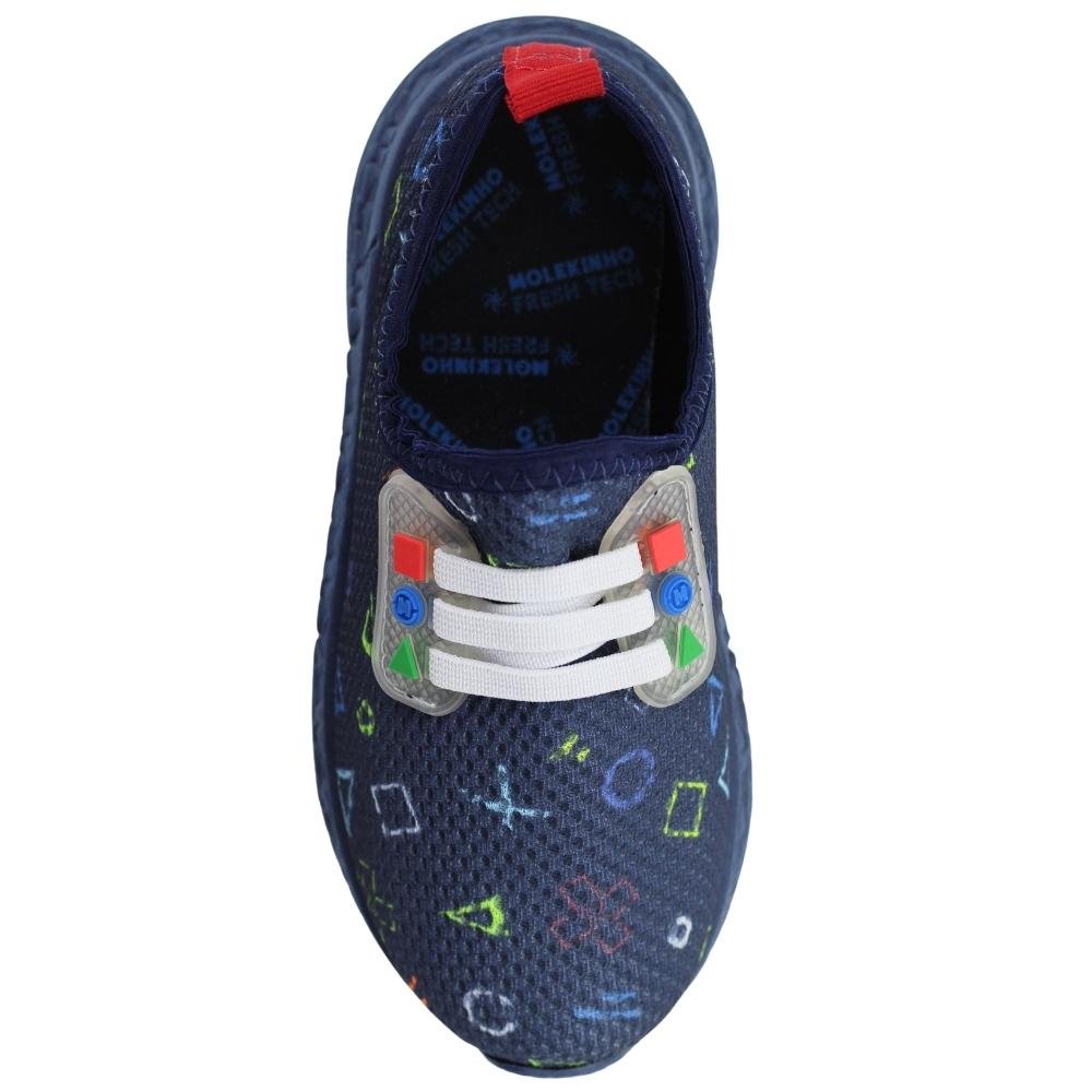 Tênis Infantil Meninos Lycra Conforto Molekinho 2609.221 Multicores 4