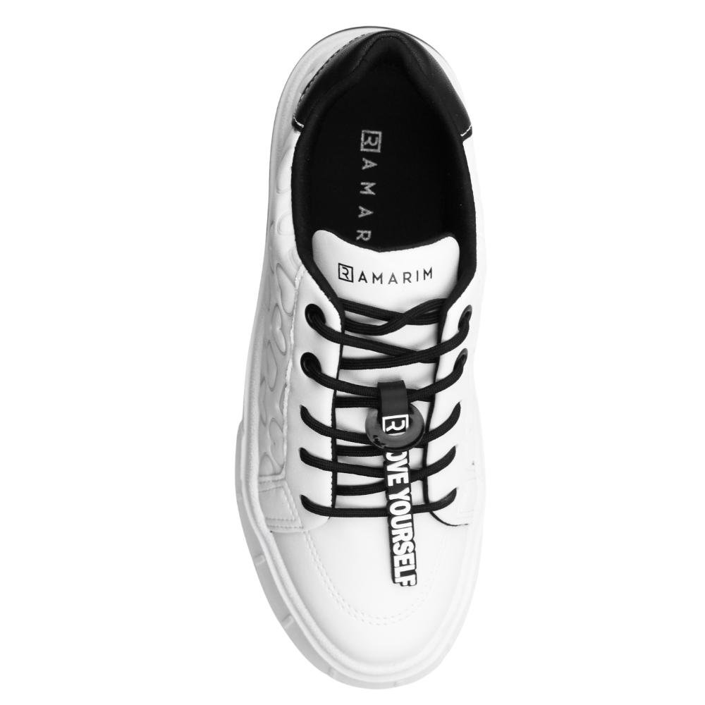 Tênis Casual Feminino Flatform Dad Sneaker Ramarim 23-79102 Branco 4
