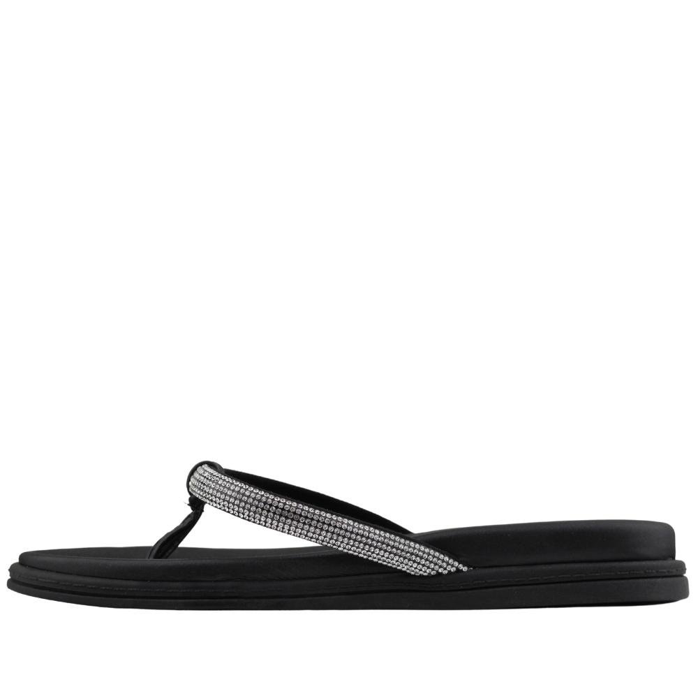 Chinelo Casual Feminino Brilho Conforto Beira Rio 8513.101 Preto 3
