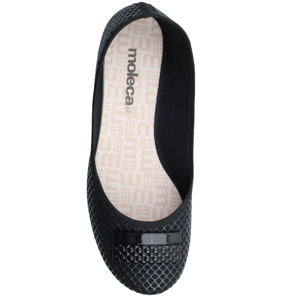 Sapatilha Casual Feminina confortável Moleca 5726.123 Preto 4