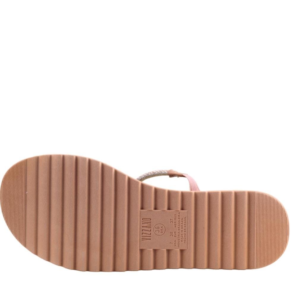 Sandalia Casual Feminina Tratorada Flatform Vizzano 6492.305 Rosa 5