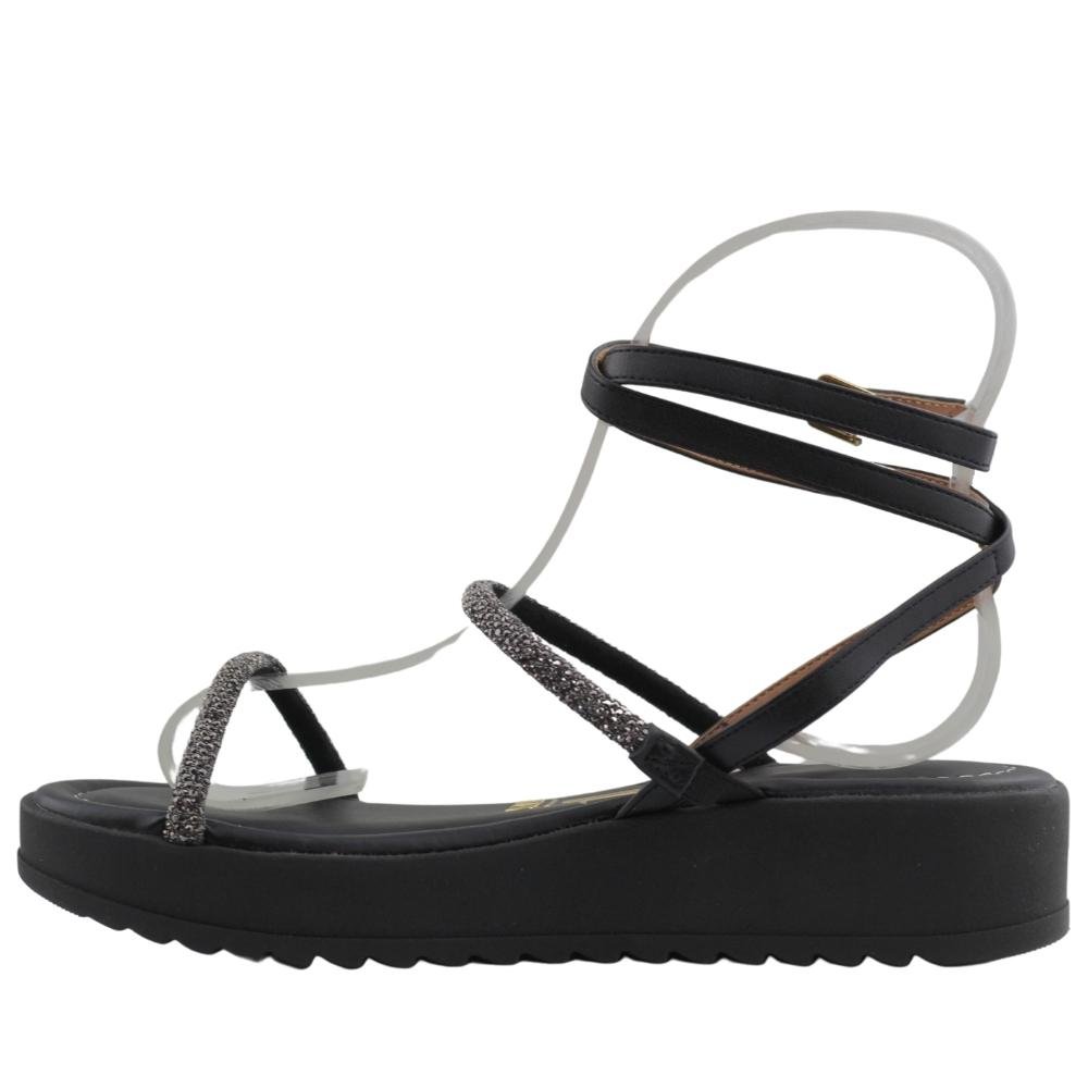 Sandalia Casual Feminina Tratorada Flatform Vizzano 6492.305 Preto 3