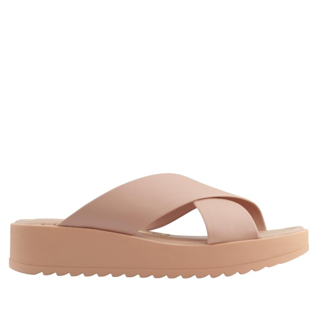 Tamanco Papete Feminina Anabela Confortável Vizzano 6492.309 Bege 2