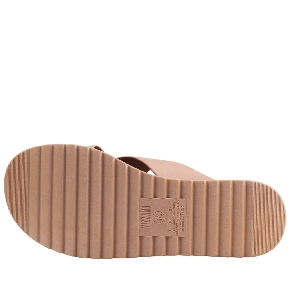 Tamanco Papete Feminina Anabela Confortável Vizzano 6492.309 Bege 5