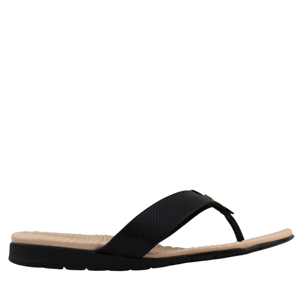 Chinelo Feminino Modare Ultraconforto Casual Oferta 7113.354 Preto 1