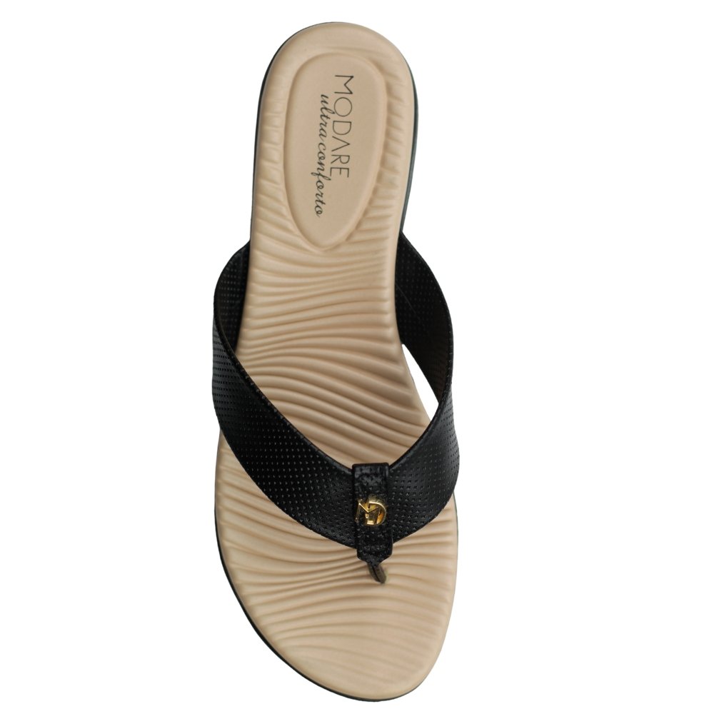 Chinelo Feminino Modare Ultraconforto Casual Oferta 7113.354 Preto 3