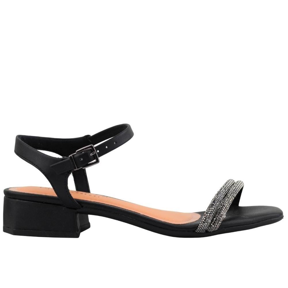 Sandália Feminina Salto Grosso Confortável Ramarim 23-48254 Preto 2