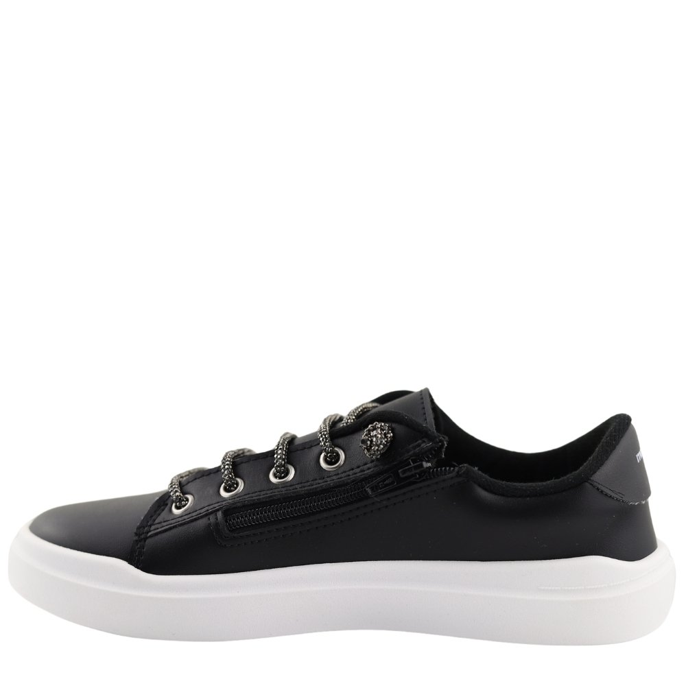 Tênis Sapatênis Casual Feminino Confortável Moleca 5750.113 Preto 3