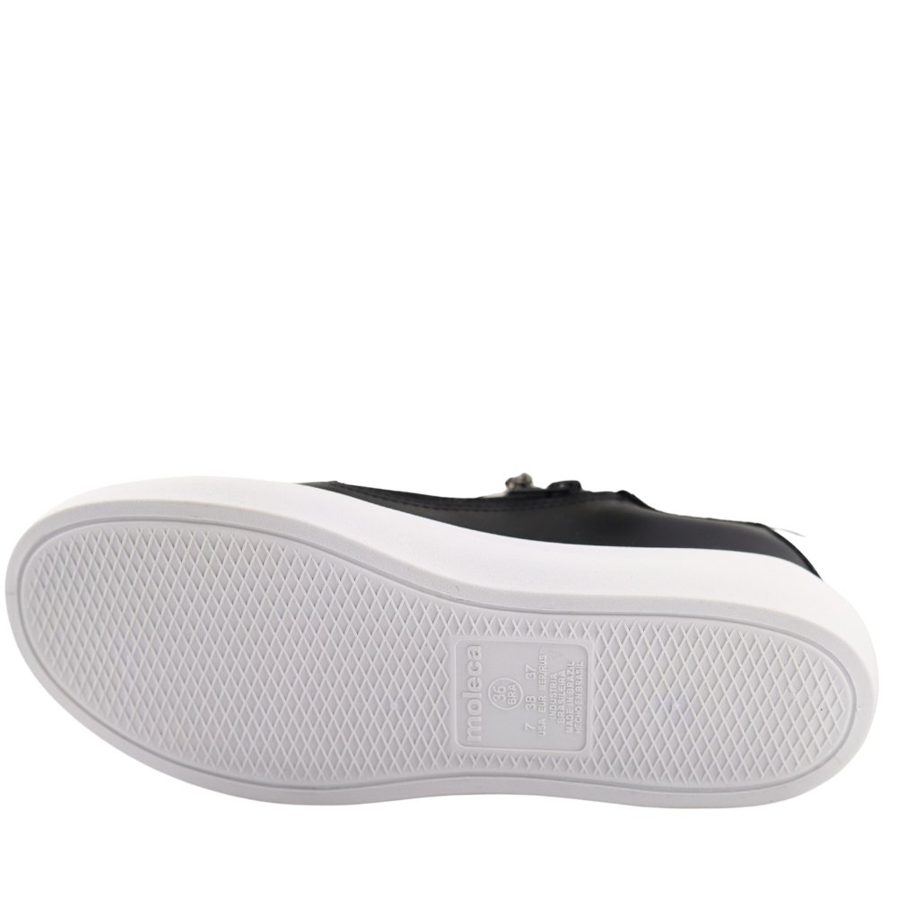 Tênis Sapatênis Casual Feminino Confortável Moleca 5750.113 Preto 5
