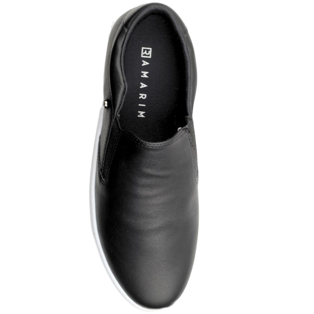 Tênis Casual Feminino Slip On Sem Cadarço Ramarim 23-93221 Preto 4