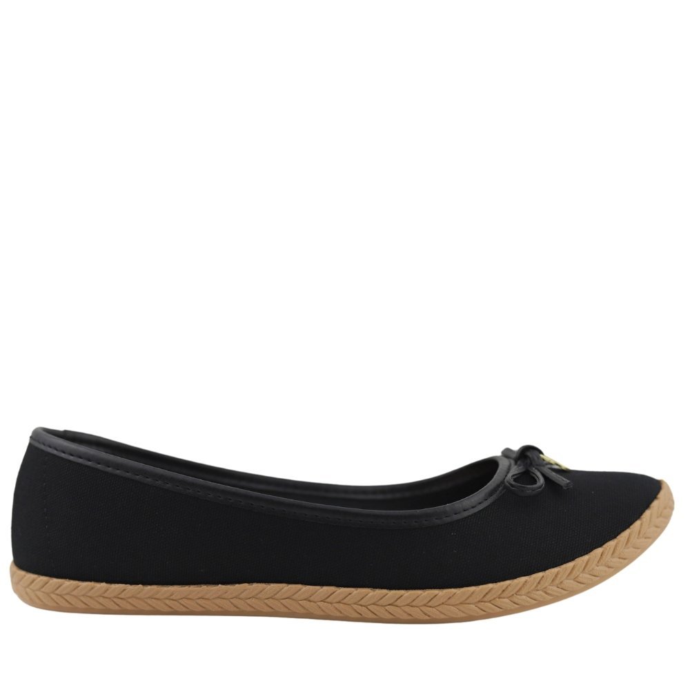 Sapatilha Conforto Moleca Alpargata Feminina Laço 5287.215 Preto 2