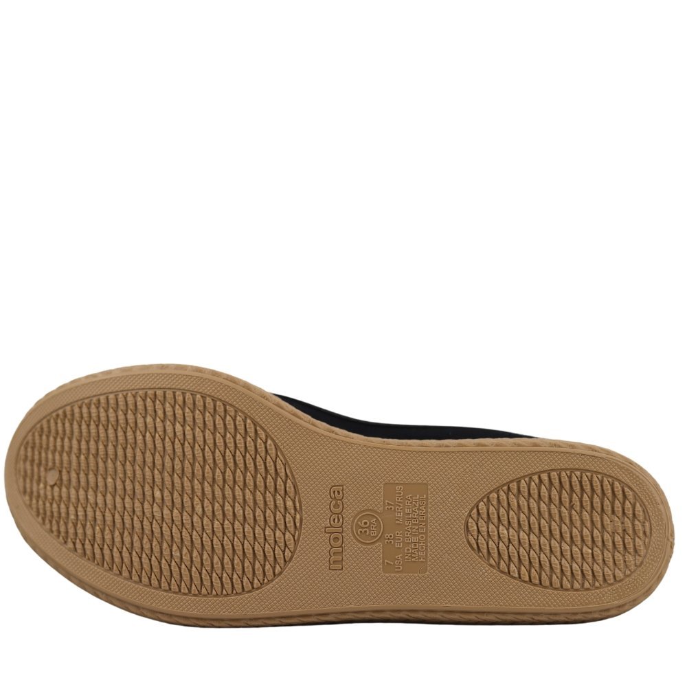 Sapatilha Conforto Moleca Alpargata Feminina Laço 5287.215 Preto 5
