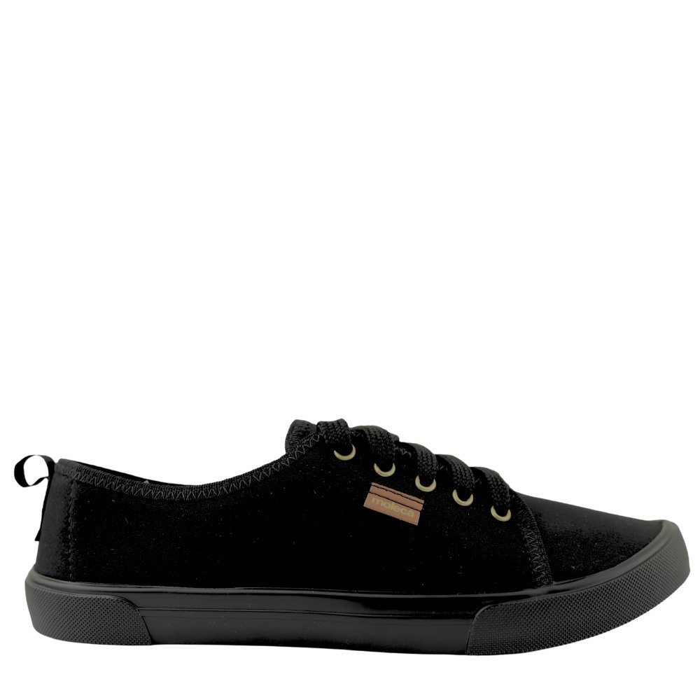 Tênis Sapatênis Casual Feminino Confortável Moleca 5296.581 Preto 2