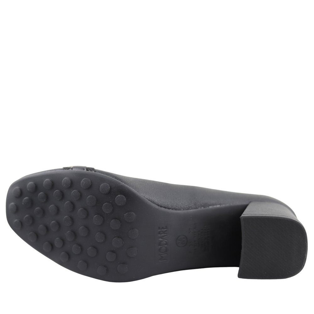 Sapato Feminino Fivela Salto Medio Grosso Modare 7373.110 Preto 5