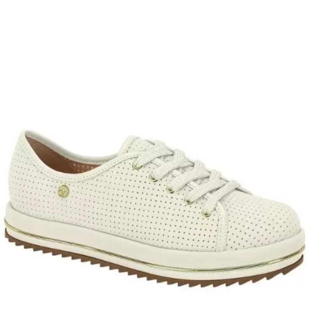 Tênis Casual Feminino Flatform Tratorado Beira Rio 4196.1015 Branco 1