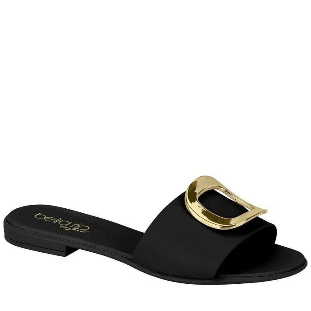 Rasteira Feminina Slide Fivela Conforto Beira Rio 8350.126