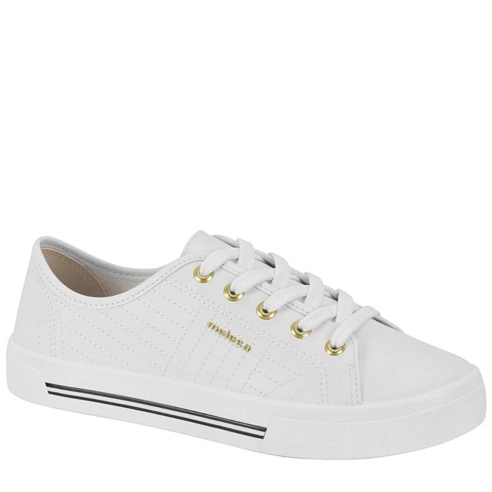 Tênis Casual Feminino Moleca Flatform Confortável 5667334 Branco 1
