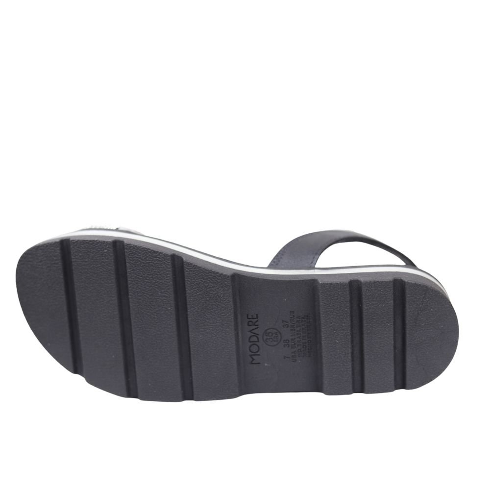 Sandália Flatform Feminino Conforto Brilho Modare 7132.149 Preto 5