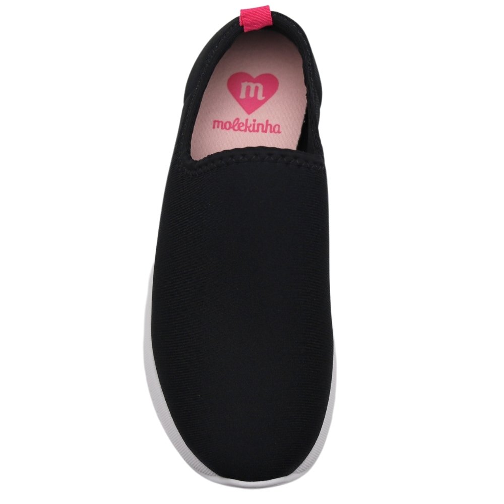 Tênis Casual Infantil Menina Conforto Calce Fácil 2573.100 Preto 3