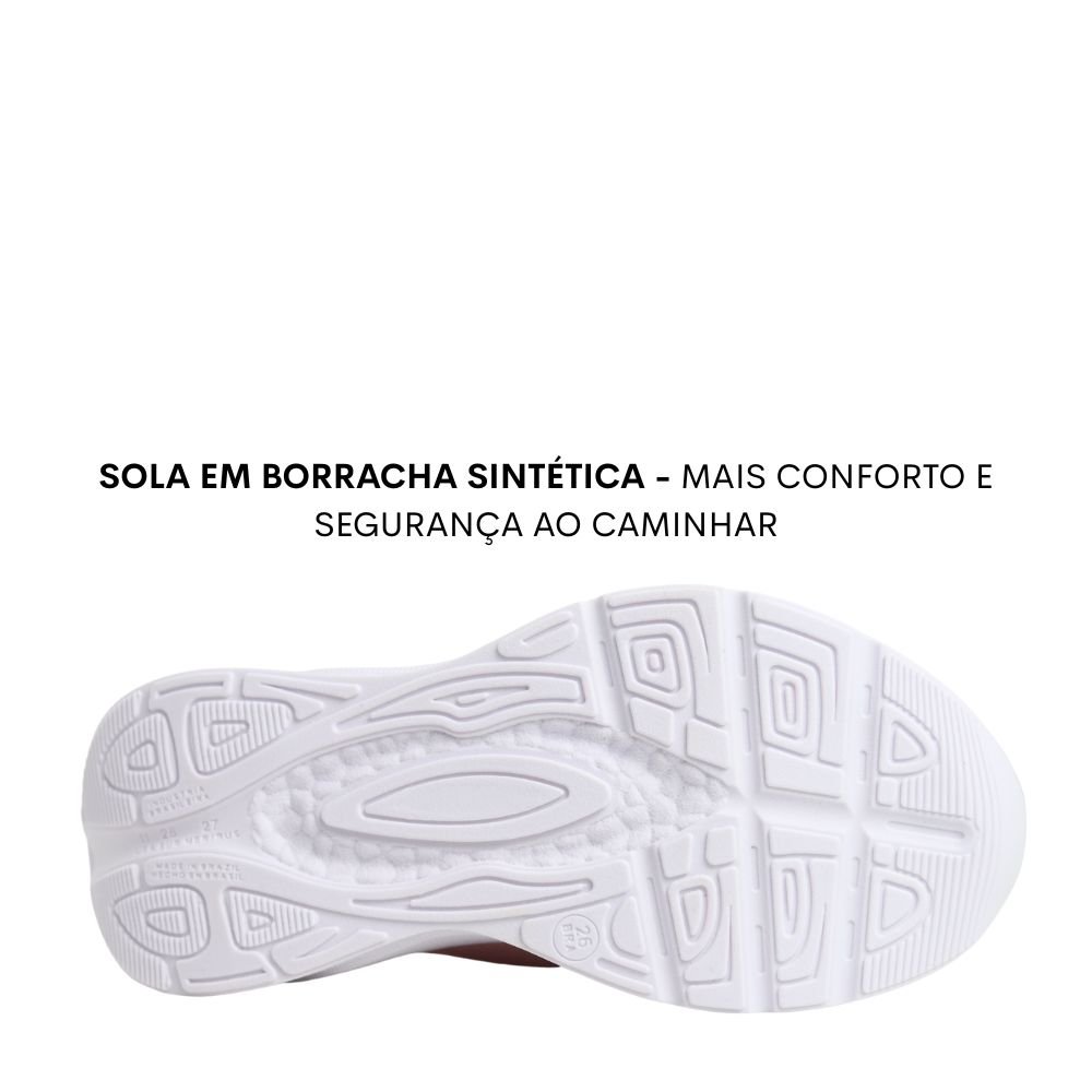 Tênis Casual Infantil Menina Conforto Calce Fácil 2573.100 Rosa 5