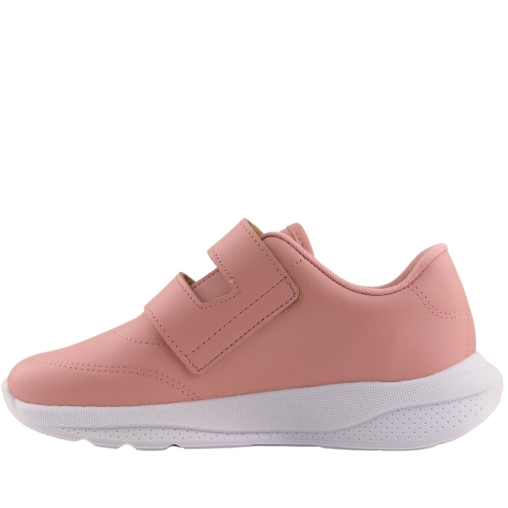Tênis Casual Infantil Menina Velcro Conforto 2573.103 Rosa 3