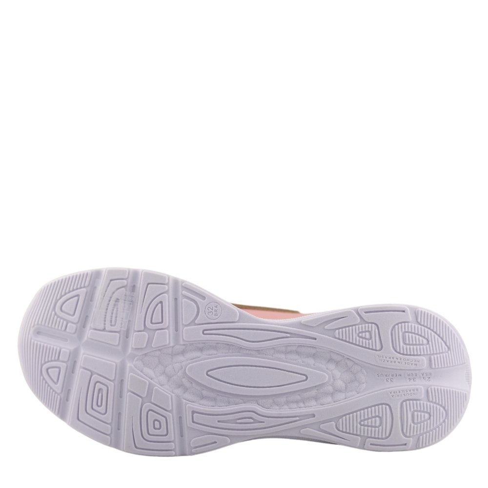 Tênis Casual Infantil Menina Velcro Conforto 2573.103 Rosa 5