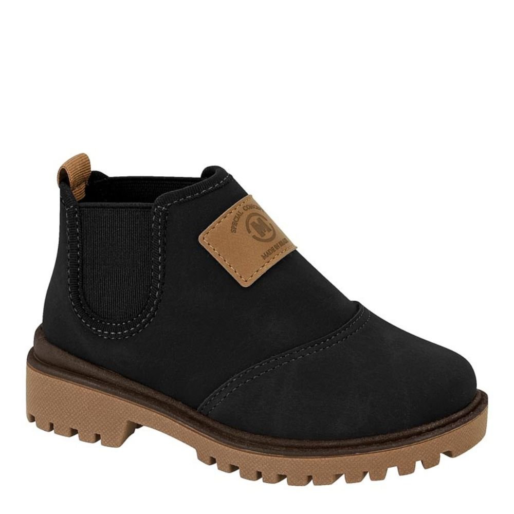 Botinha Infantil Menino Molekinho Casual Conforto 2144.218 Preto 1