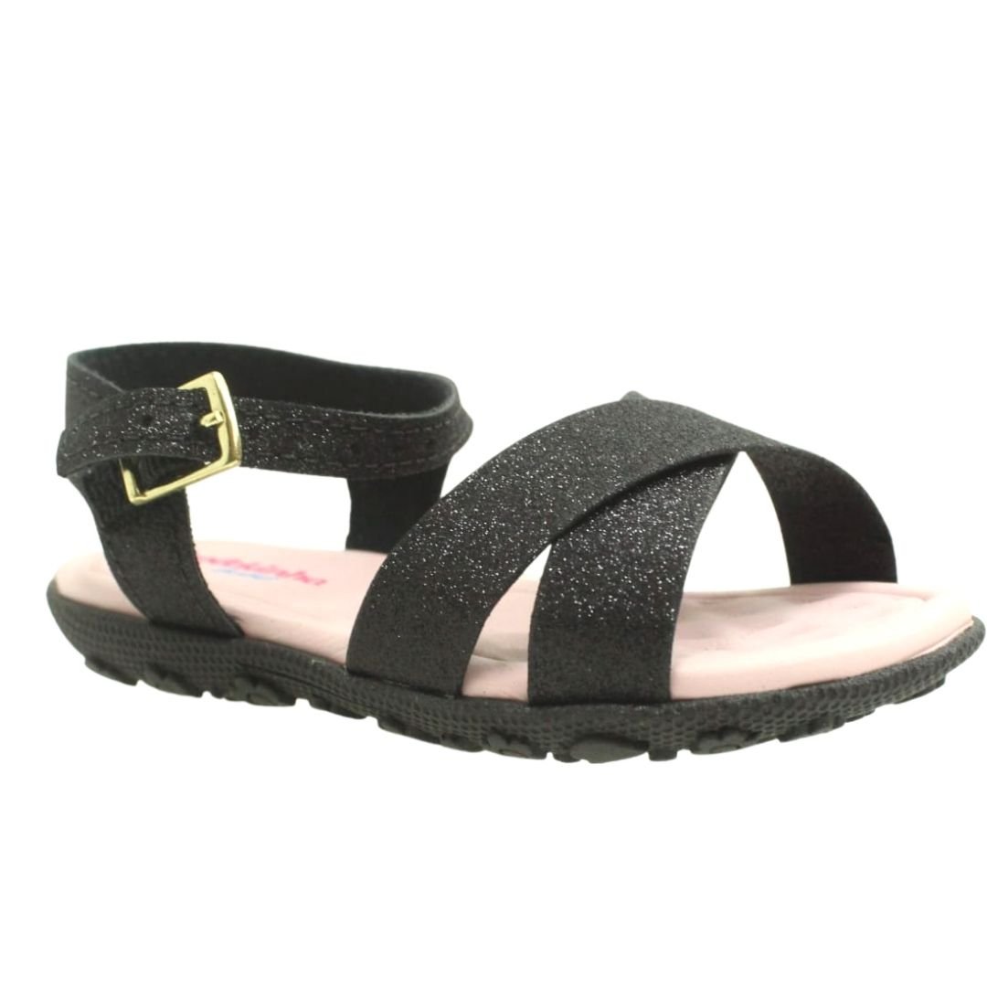 Sandália Infantil Menina Feminino Molekinha 2121.101 Preto 2