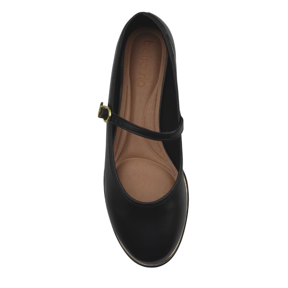 Sapatilha Feminina Mocassim Flat Conforto Beira Rio 4311.102 Preto 4