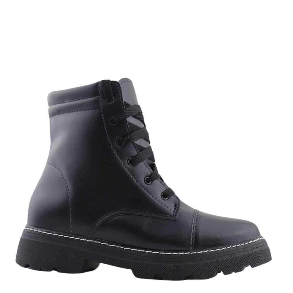 Bota Coturno Feminina Tratorada Sarah Calçados Fashion 6080 Preto 2