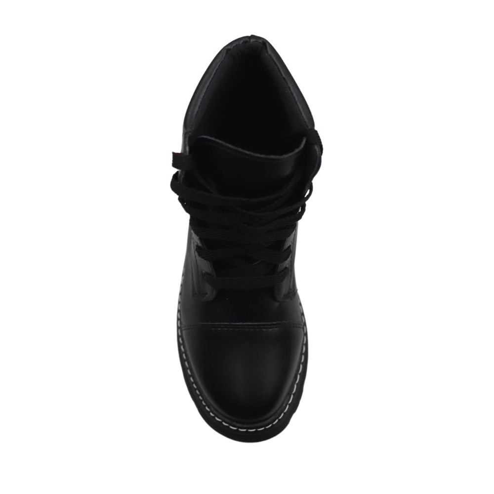 Bota Coturno Feminina Tratorada Sarah Calçados Fashion 6080 Preto 3