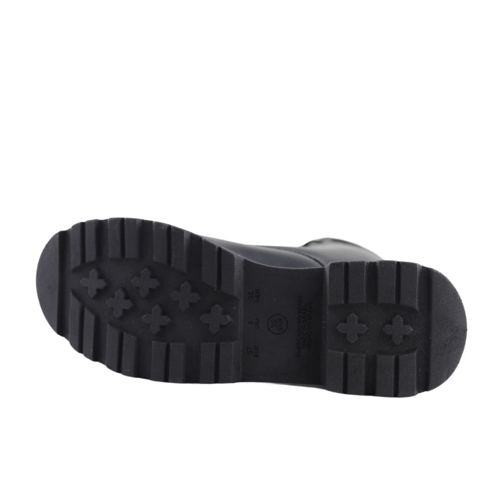 Bota Coturno Feminina Tratorada Sarah Calçados Fashion 6080 Preto 4