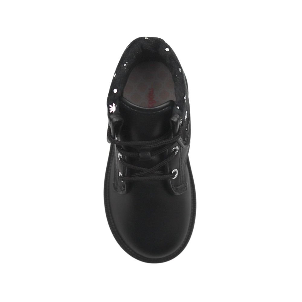 Bota Coturno Infantil Menina Molekinha Pelo Casual 2126.524 Preto 4
