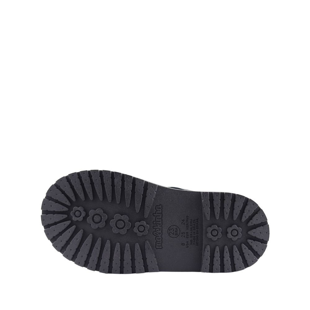 Bota Coturno Infantil Menina Molekinha Pelo Casual 2126.524 Preto 5