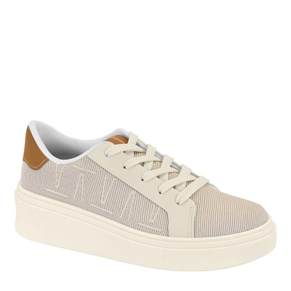 Tênis Casual Feminino Flatform Confortavel Vizzano 1339.332 Bege 1