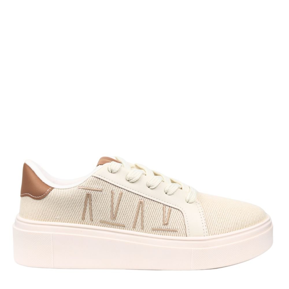 Tênis Casual Feminino Flatform Confortavel Vizzano 1339.332 Bege 2