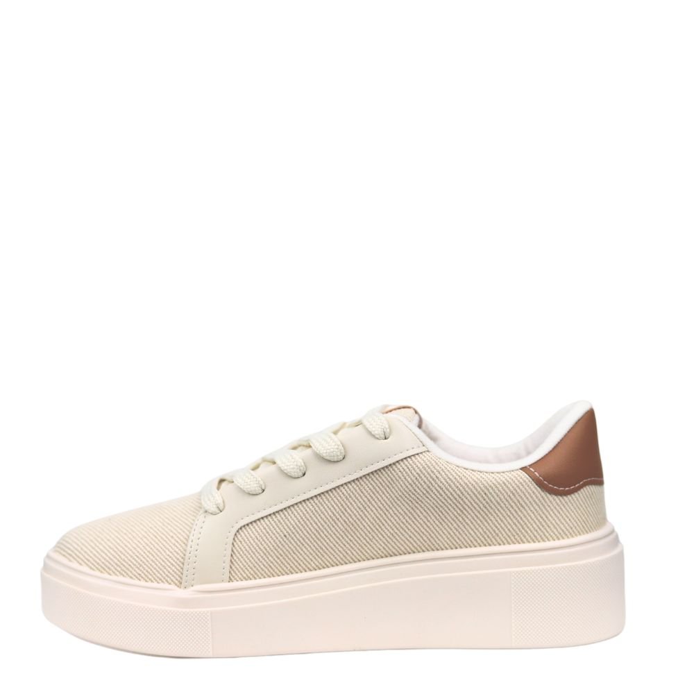 Tênis Casual Feminino Flatform Confortavel Vizzano 1339.332 Bege 3