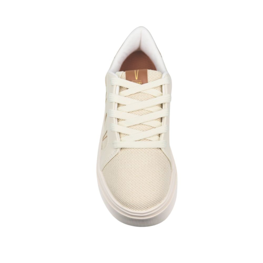 Tênis Casual Feminino Flatform Confortavel Vizzano 1339.332 Bege 4