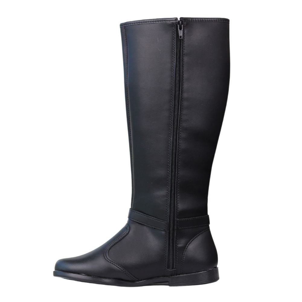 Bota Cano Alto Infantil Menina Confortável Molekinha 2181104 Preto 3