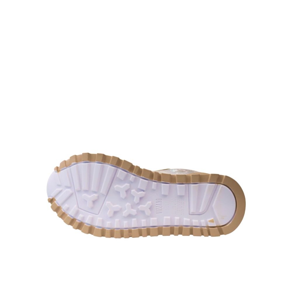 Tênis Casual Feminino Flatform Tratorado Vizzano 1429.102 Dourado 5