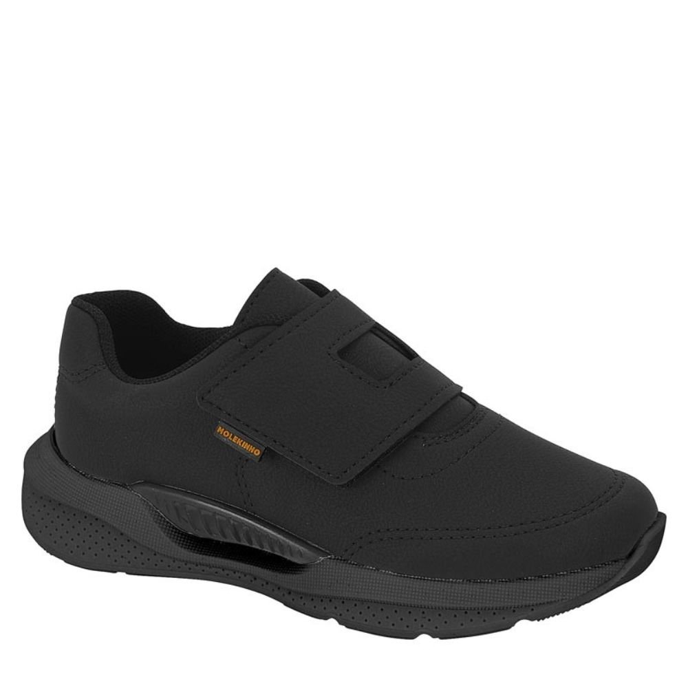 Tênis Infantil Menino Velcro Casual Macio Molekinho 2864.101 Preto 1