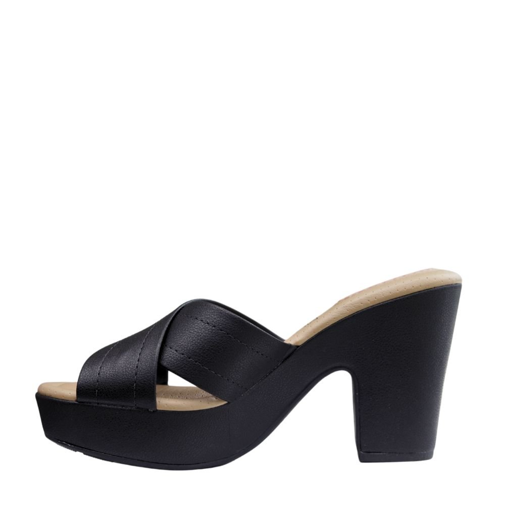 Sandália Feminina Anabela Salto Alto Grosso Modare 7165.105 Preto 3