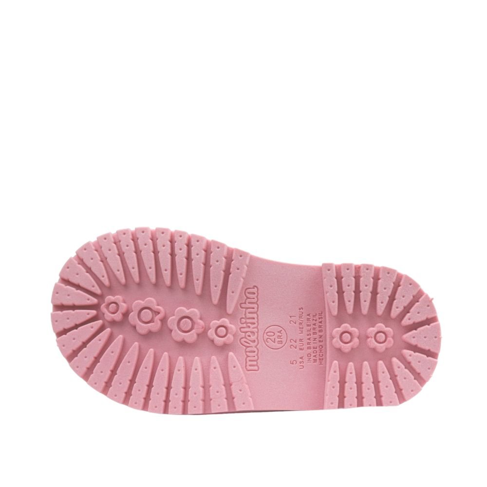 Bota Coturno Confortável Infantil Menina Molekinha 2126.526 Rosa 5