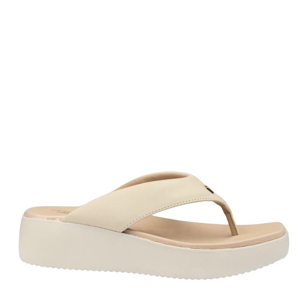 Tamanco Feminino Flatform Conforto Leve Macio Modare 7189101 Bege 2