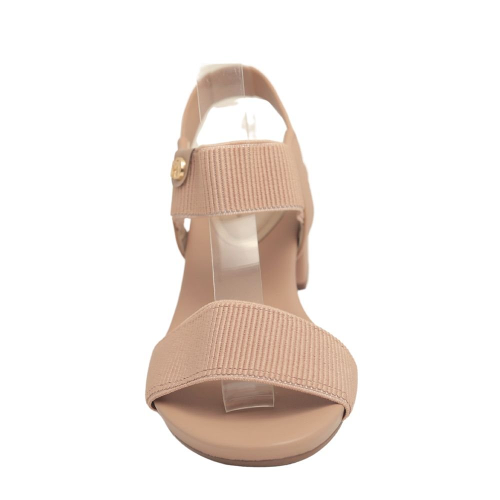 Sandália Feminina Modare Salto Baixo Grosso Conforto 7187100 Bege 4