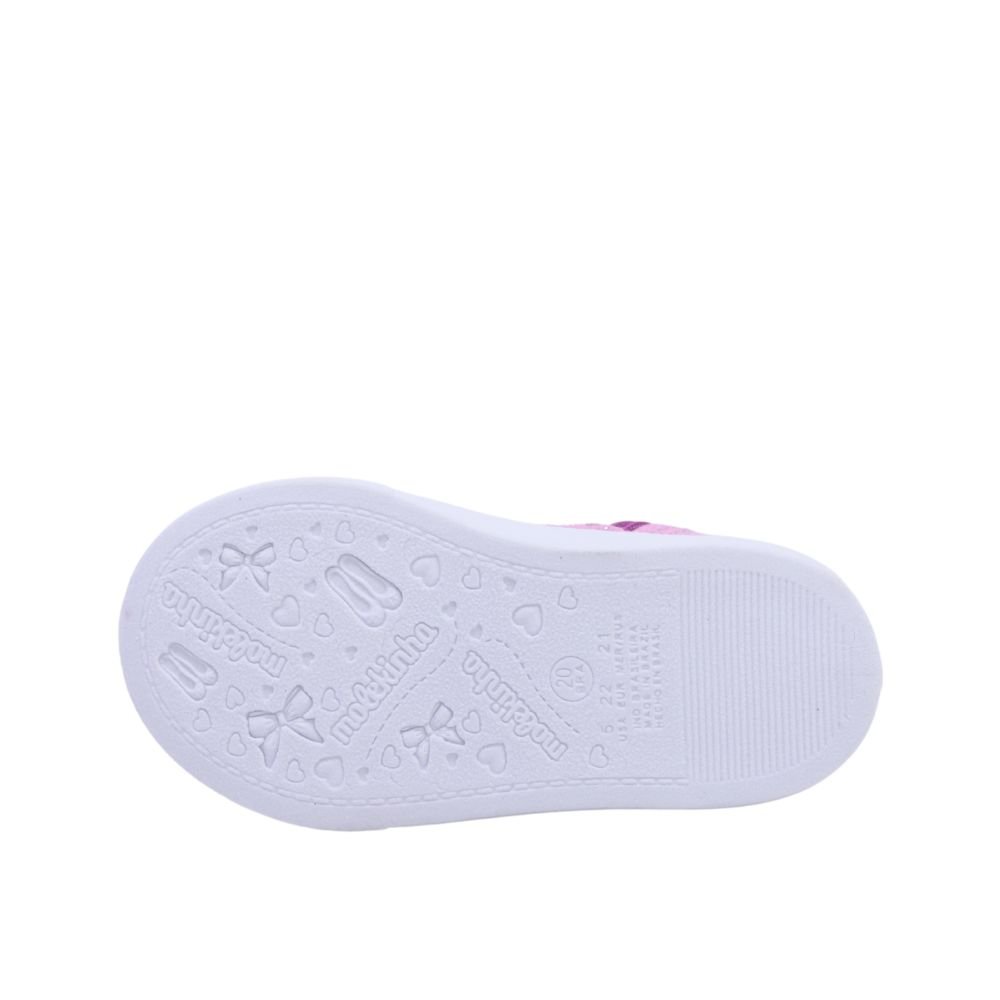 Tênis Botinha Molekinha Confortável Glitter Leve 2118578 Rosa 5